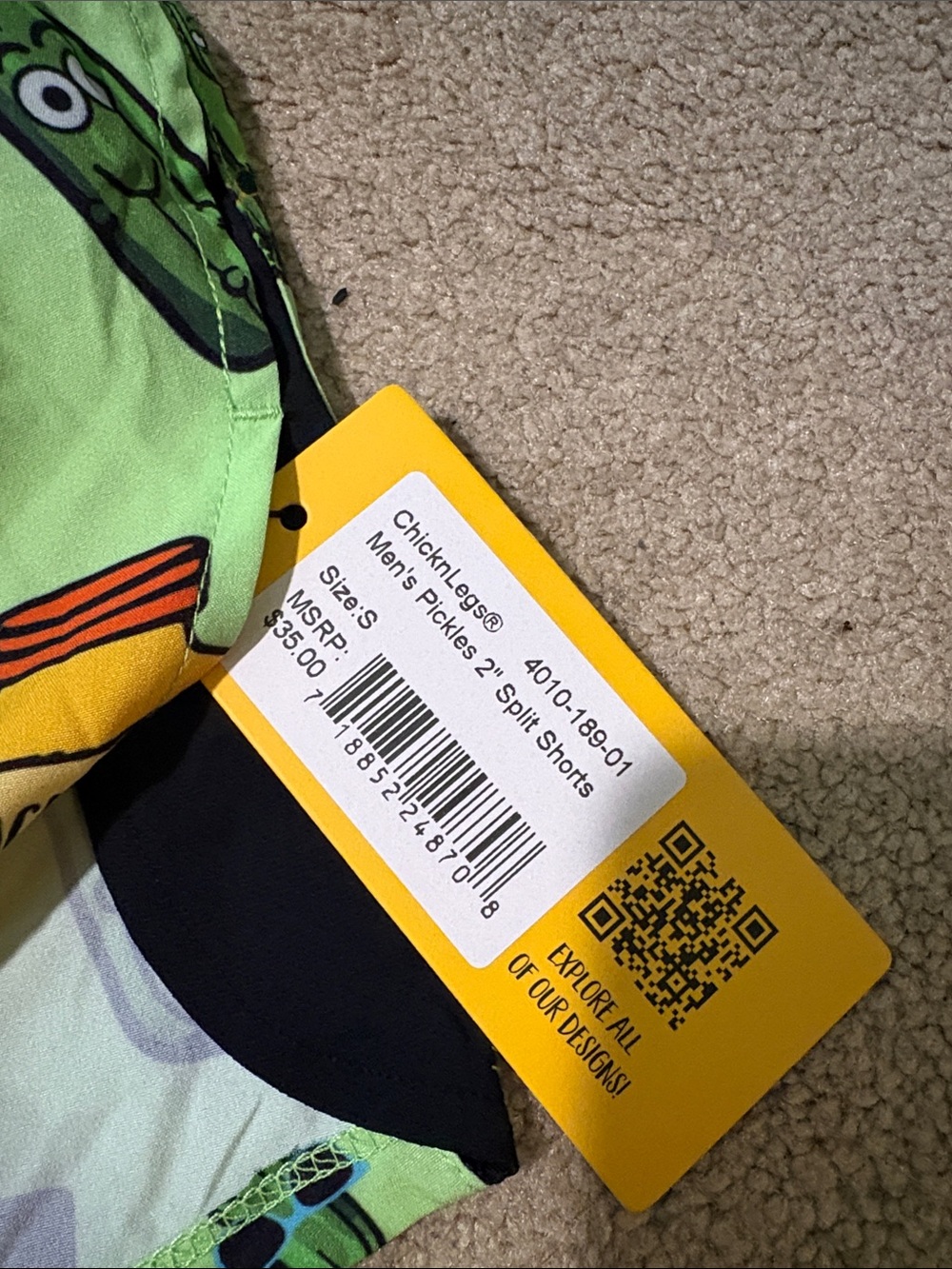 Men’s chicken legs running shorts - Picture 2 of 3
